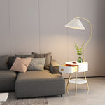 Modern Pleated Drawer Floor Lamp