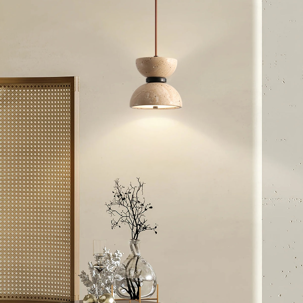 Randolf Travertine Pendant Lamp