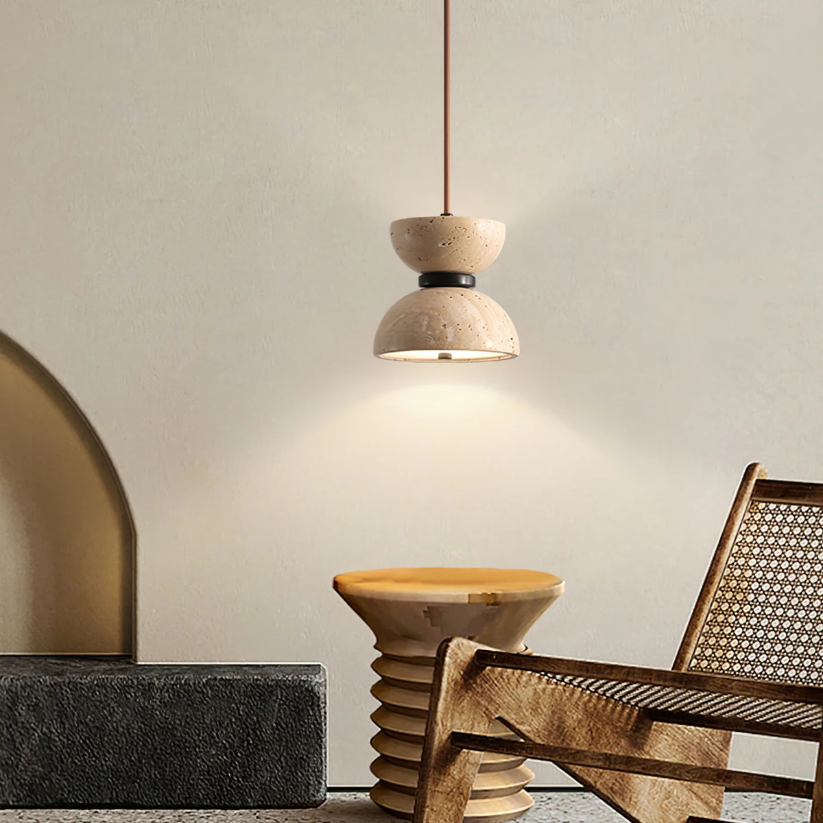 Randolf Travertine Pendant Lamp