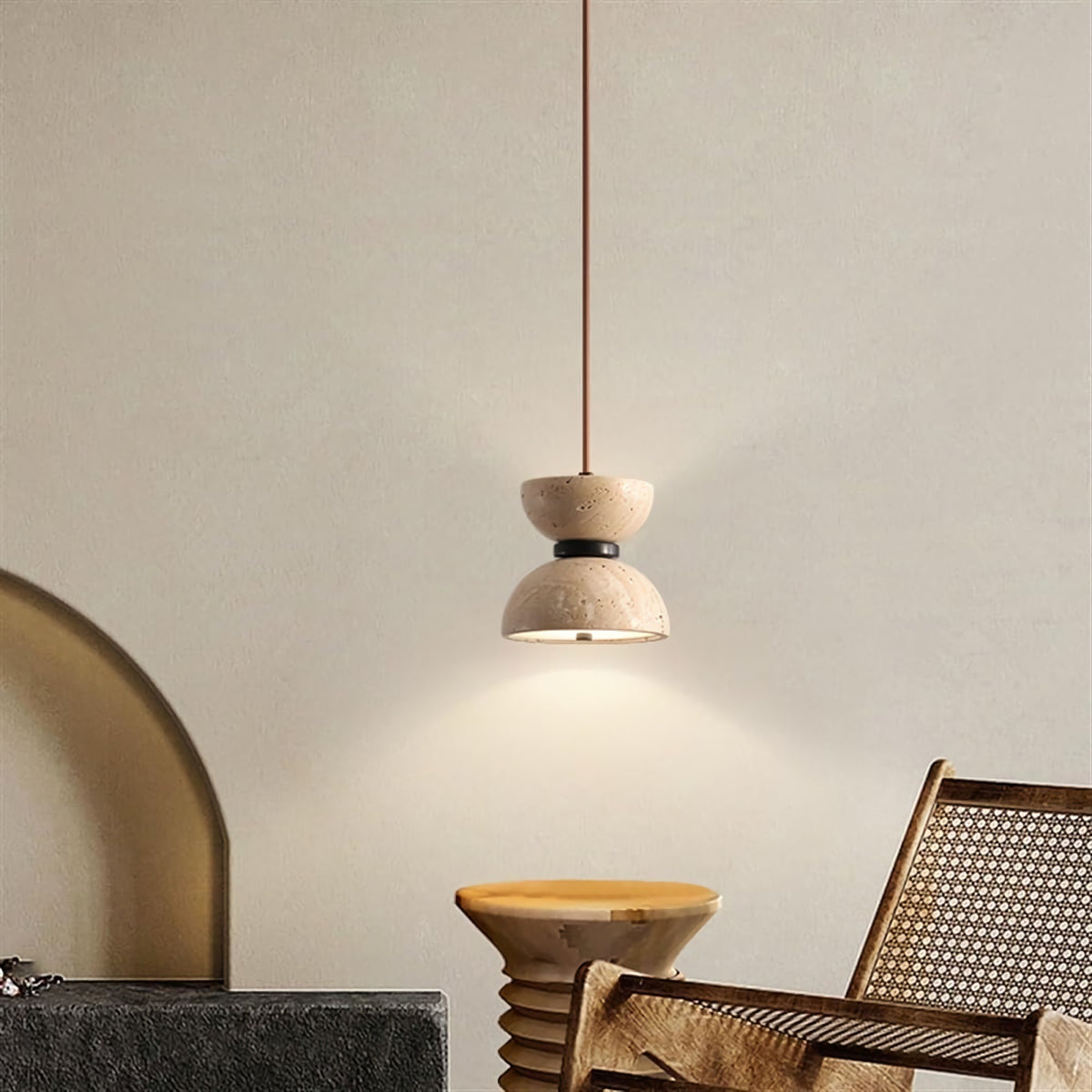 Randolf Travertine Pendant Lamp