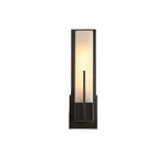 Rectangular Alabaster Brass Wall Lamp