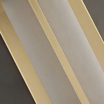 Rectangular Alabaster Brass Wall Lamp