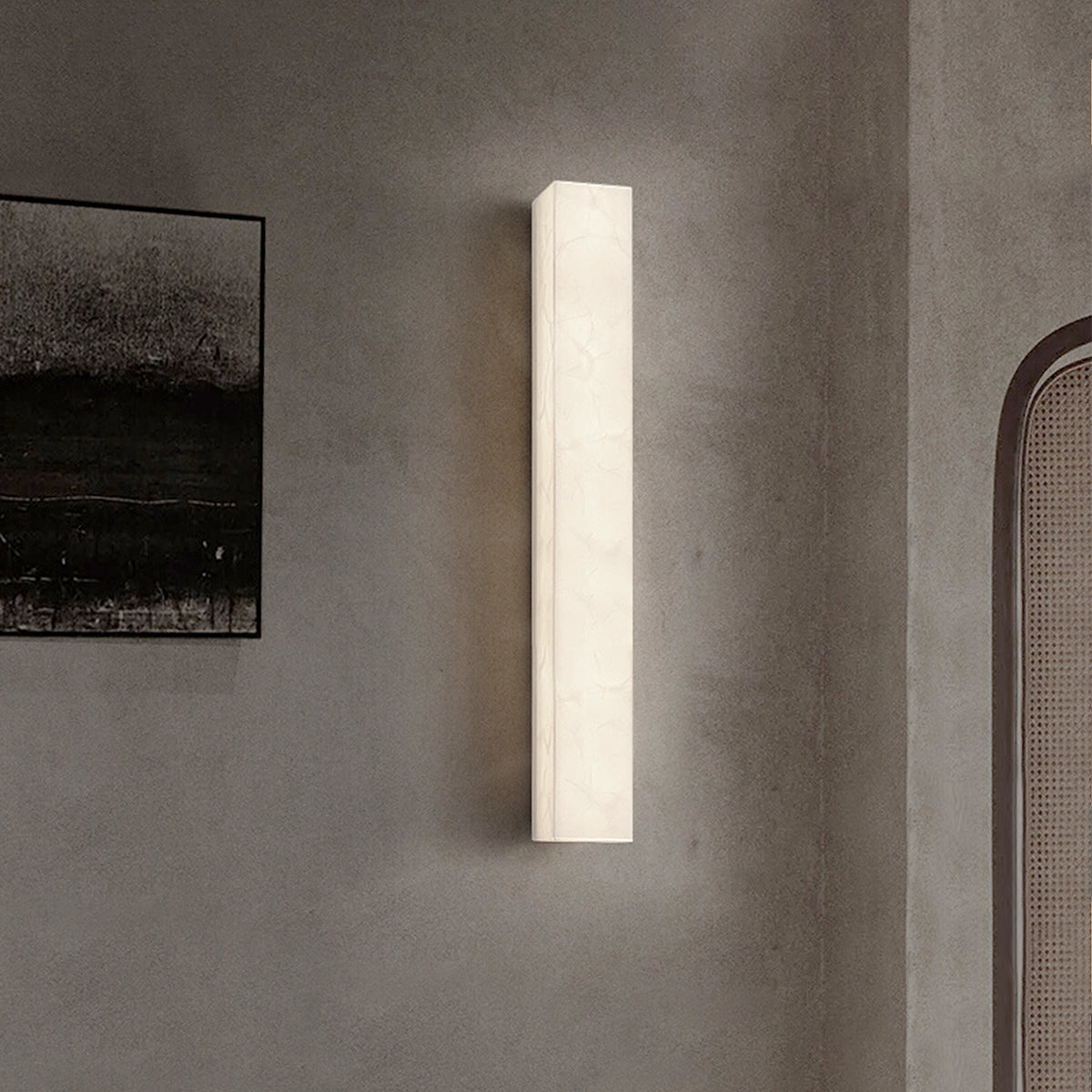 Rectangular Alabaster Wall Lamp