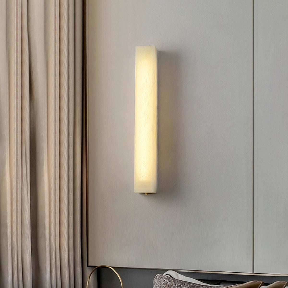 Rectangular Alabaster Wall Lamp