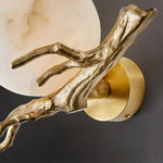 Retro Twigs Alabaster Wall Lamp