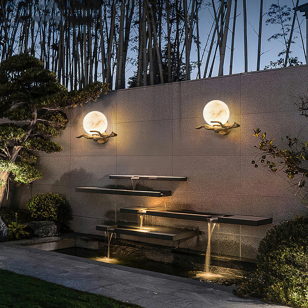 Retro Twigs Alabaster Wall Lamp