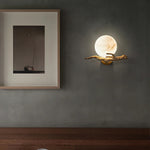 Retro Twigs Alabaster Wall Lamp