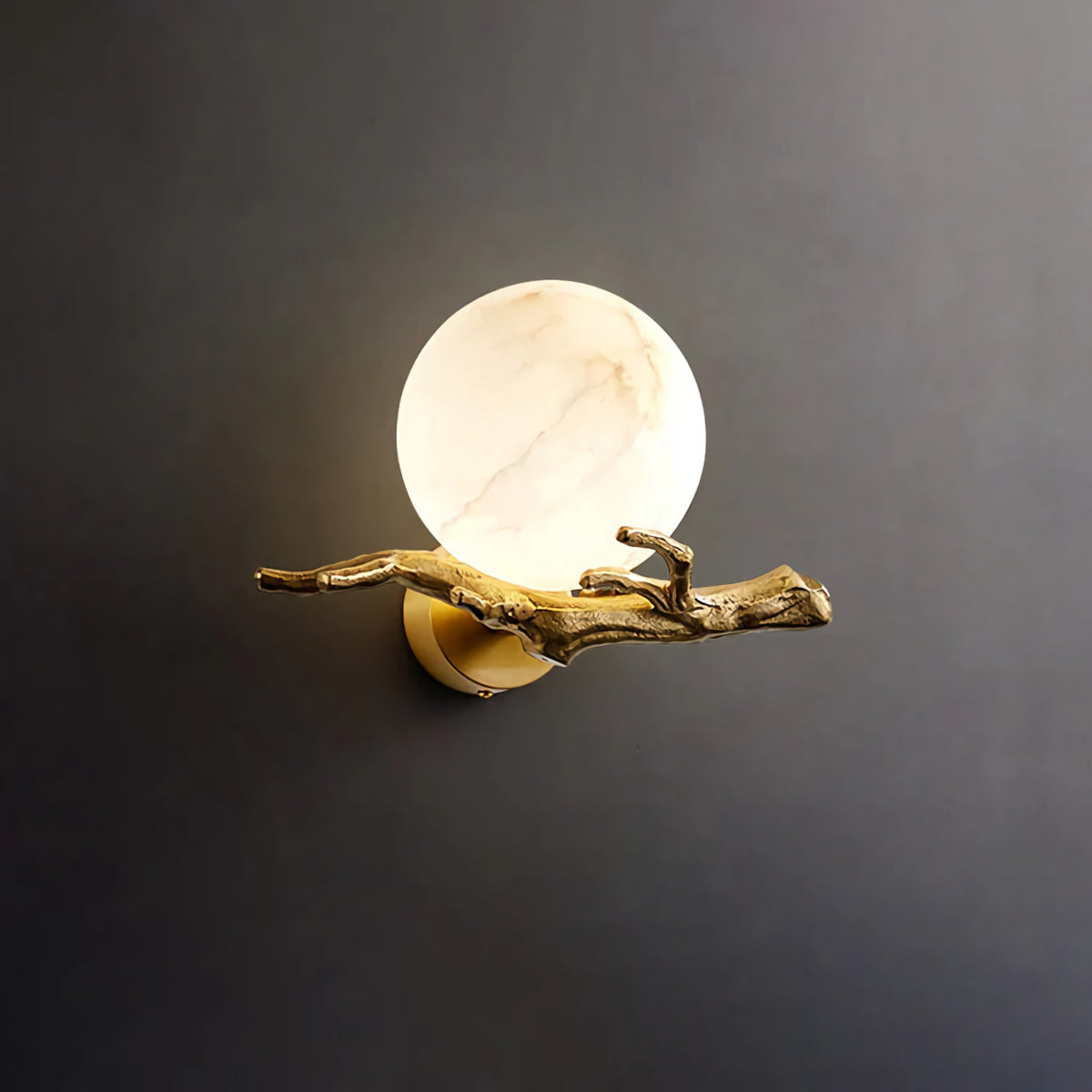 Retro Twigs Alabaster Wall Lamp