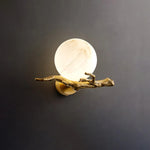 Retro Twigs Alabaster Wall Lamp