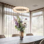 Rivage Shape Alabaster Round Pendant Lamp
