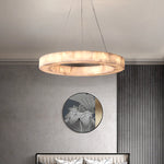 Rivage Shape Alabaster Round Pendant Lamp