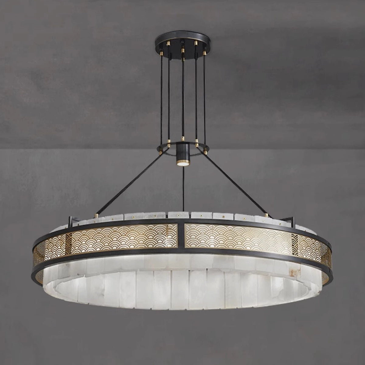 Round AlabasterChandelier