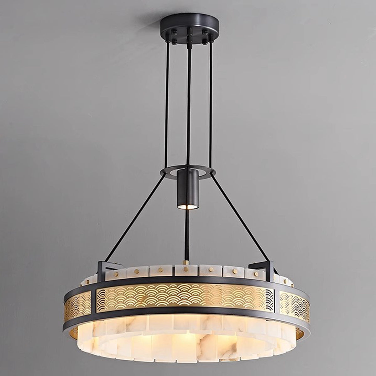 Round AlabasterChandelier