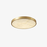 Round Alabaster Recessed Ceiling Light