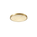 Round Alabaster Recessed Ceiling Light