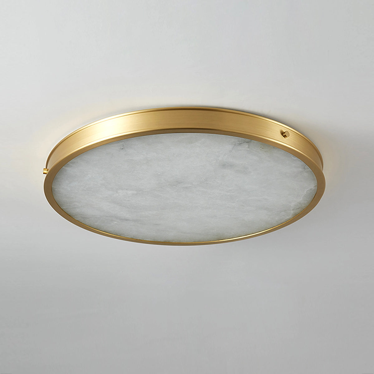 Round Alabaster Recessed Ceiling Light