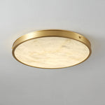 Round Alabaster Recessed Ceiling Light