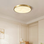 Round Alabaster Recessed Ceiling Light