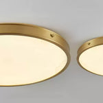Round Alabaster Recessed Ceiling Light