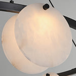 Round Branch Circle Alabaster Chandelier