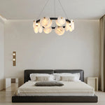 Round Branch Circle Alabaster Chandelier