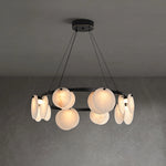 Round Branch Circle Alabaster Chandelier