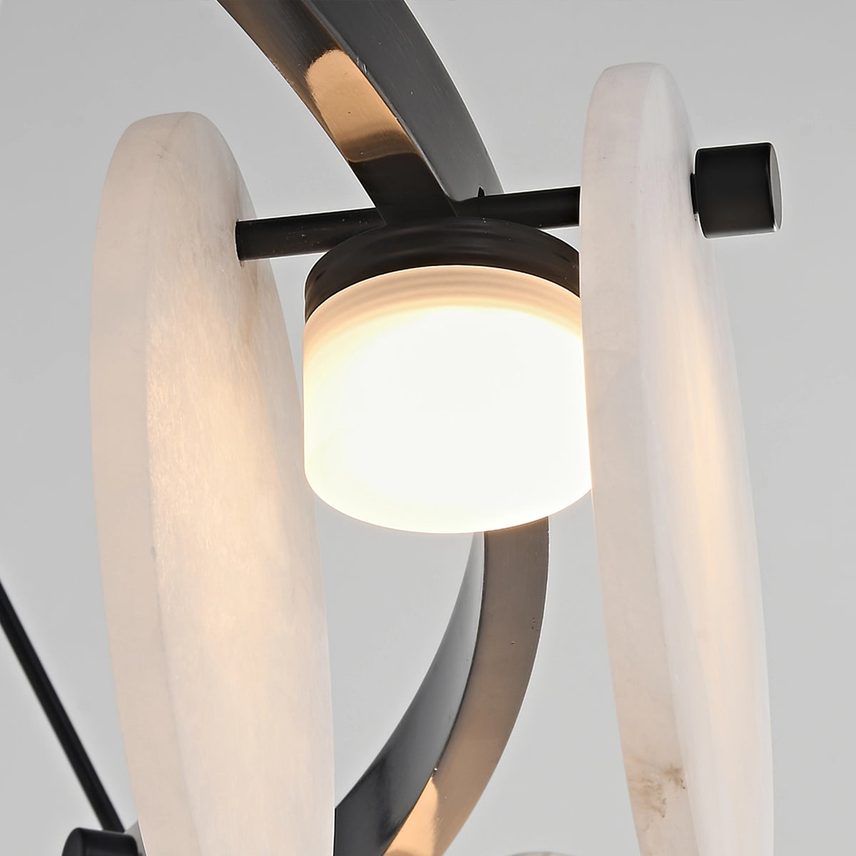 Round Branch Circle Alabaster Chandelier