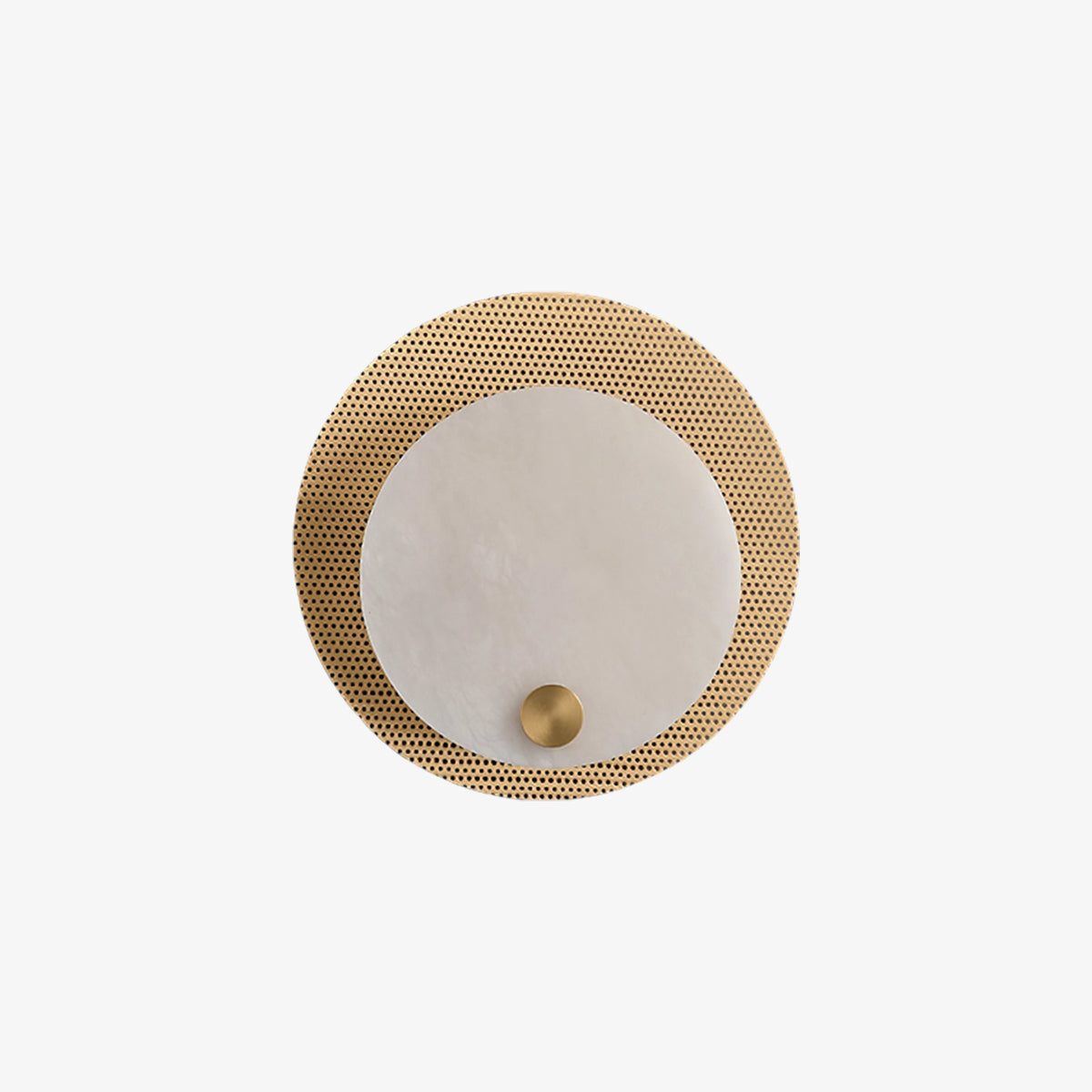 Round Harlan Alabaster Wall Lamp