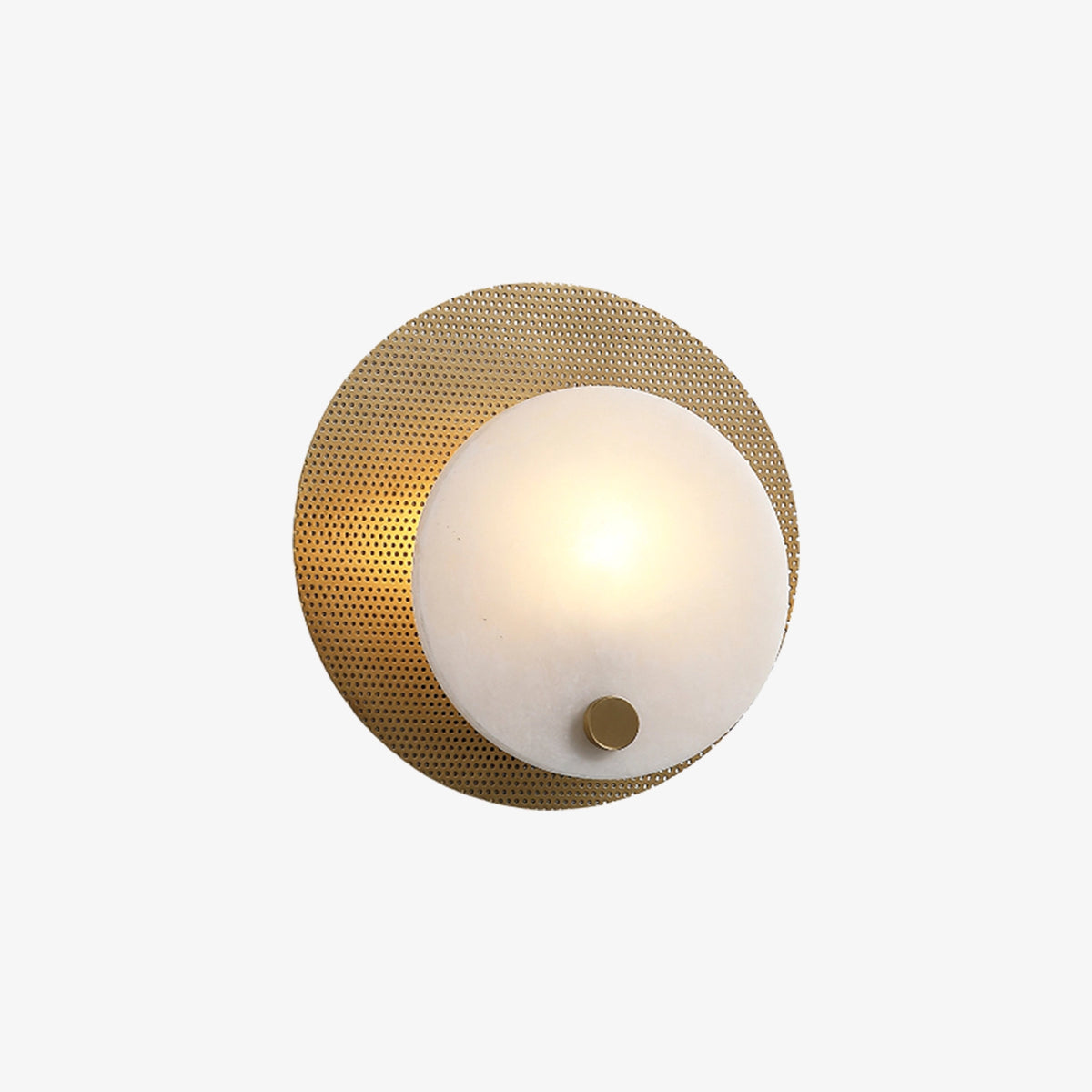 Round Harlan Alabaster Wall Lamp