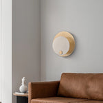 Round Harlan Alabaster Wall Lamp