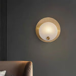 Round Harlan Alabaster Wall Lamp