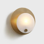 Round Harlan Alabaster Wall Lamp