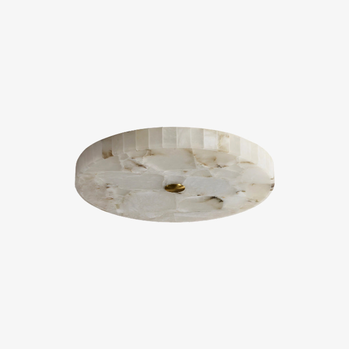 Round Alabaster Ceiling Light