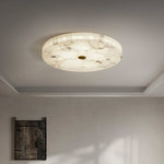 Round Alabaster Ceiling Light