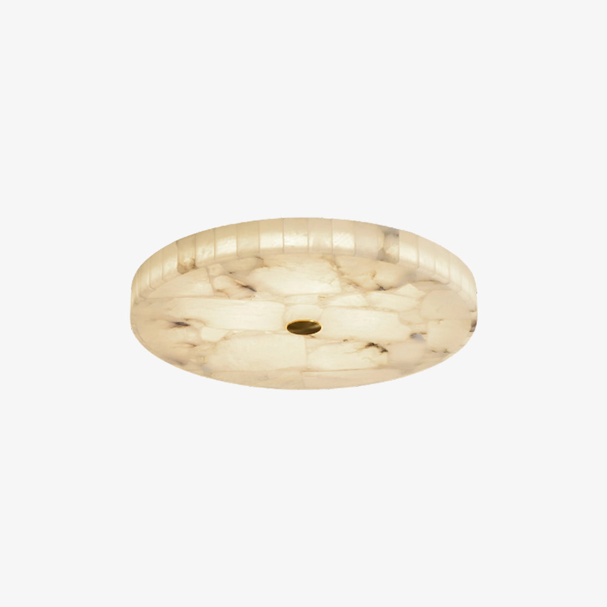 Round Alabaster Ceiling Light