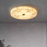 Round Alabaster Ceiling Light