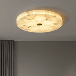 Round Alabaster Ceiling Light