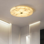 Round Alabaster Ceiling Light