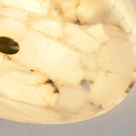 Round Alabaster Ceiling Light
