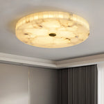 Round Alabaster Ceiling Light