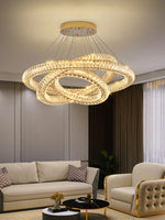 Modern Round Ring Crystal Chandelier