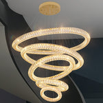 Modern Round Ring Crystal Chandelier