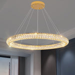 Modern Round Ring Crystal Chandelier