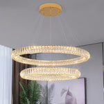 Modern Round Ring Crystal Chandelier
