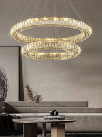 Modern Round Ring Crystal Chandelier