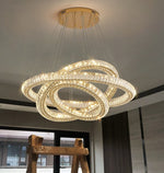 Modern Round Ring Crystal Chandelier