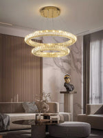 Modern Round Ring Crystal Chandelier