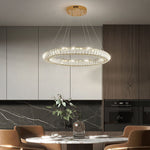 Modern Round Ring Crystal Chandelier