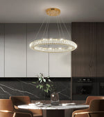 Modern Round Ring Crystal Chandelier