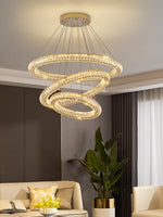 Modern Round Ring Crystal Chandelier